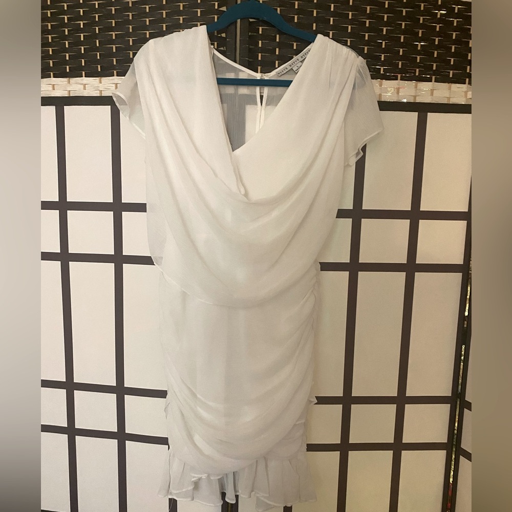 Bridal WHITE Dress with ruffles